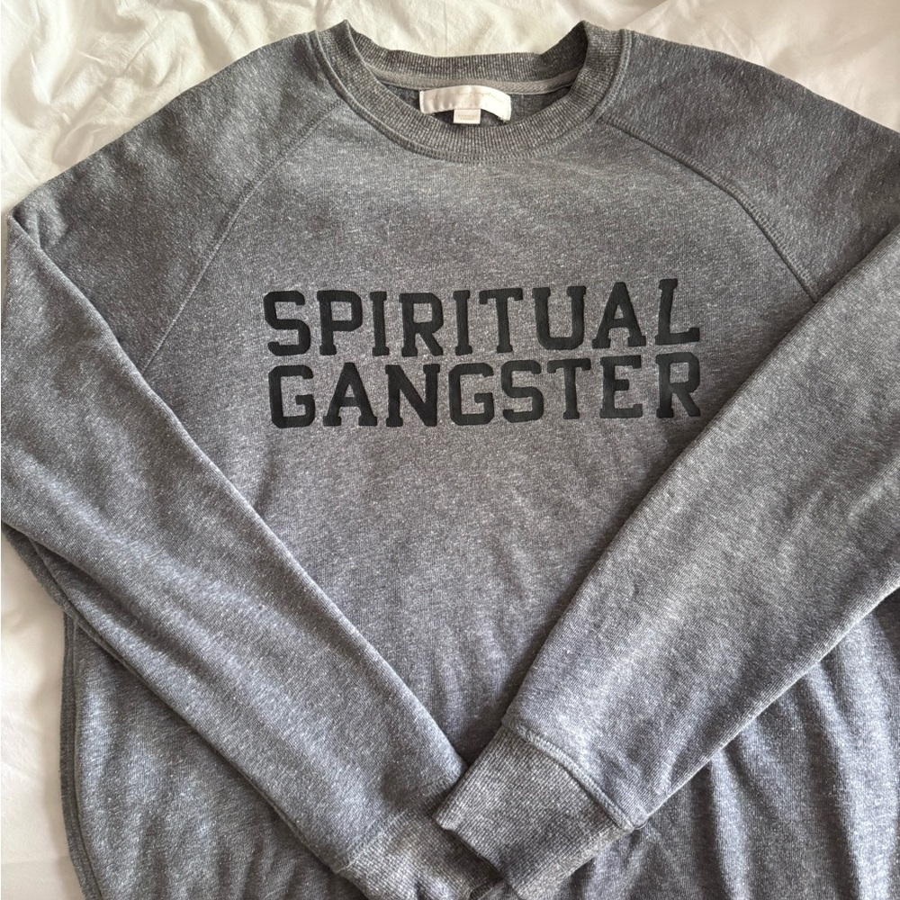 Spiritual Gangster Charcoal Crewneck Sweater